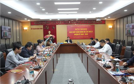 Đảng ủy UBDT tổ chức Hội nghị Ban Chấp hành Đảng bộ lần thứ 37 nhiệm kỳ 2020 - 2025