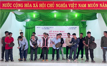 Lâm Đồng: Đạ Tẻh mở lớp truyền dạy cồng chiêng
