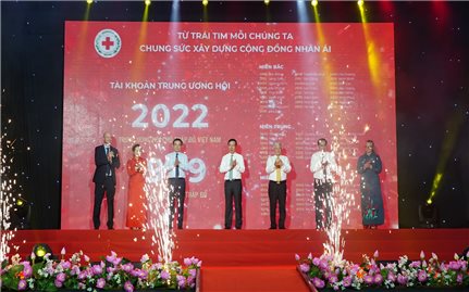 Chủ tịch nước Võ Văn Thưởng dự lễ phát động Tháng Nhân đạo cấp quốc gia 2023