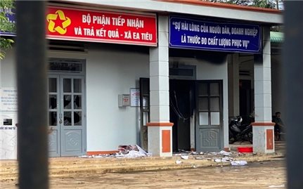 Đã bắt 6 đối tượng tấn công trụ sở công an xã tại Đắk Lắk