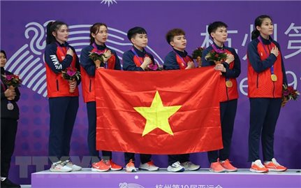 Thể thao Việt Nam khép lại ASIAD 19 với 3 tấm Huy chương Vàng