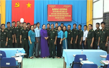 Trà Vinh: Bồi dưỡng tiếng Khmer năm 2023 cho cán bộ Bộ đội Biên phòng