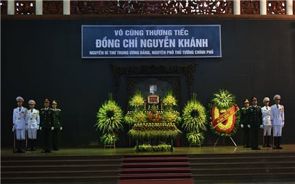 Tổ chức trọng thể Lễ tang đồng chí Nguyễn Khánh theo nghi thức cấp Nhà nước