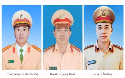 Truy thăng cấp bậc hàm đối với 3 cán bộ, chiến sĩ công an hy sinh tại Lâm Đồng