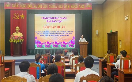 Ban Dân tộc tỉnh Bắc Giang tập huấn Chương trình MTQG 1719