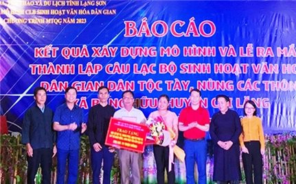 Lạng Sơn: Ra mắt CLB sinh hoạt văn hóa dân gian dân tộc Tày, Nùng