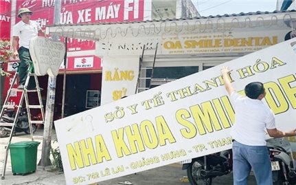 Thanh Hóa: Phát hiện 2 cơ sở nha khoa hoạt động 