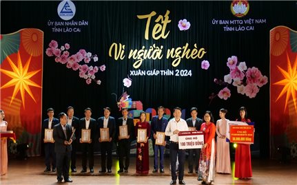 Lào Cai: Gần 17 tỷ đồng ủng hộ Tết vì người nghèo xuân Giáp Thìn 2024