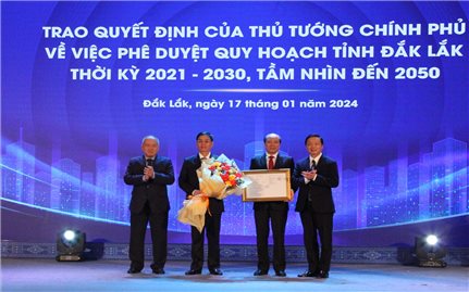 Phó Thủ tướng Trần Hồng Hà dự Hội nghị công bố Quy hoạch tỉnh Đắk Lắk