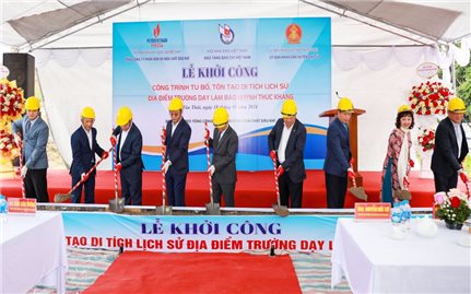Thái Nguyên: Khởi công tu bổ, tôn tạo Di tích Trường dạy làm báo Huỳnh Thúc Kháng
