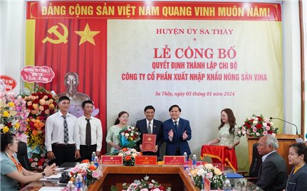Kon Tum: Thành lập Chi bộ đầu tiên ở đơn vị kinh tế tư nhân