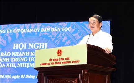 Ủy ban Dân tộc: Tổ chức Hội nghị thông báo nhanh kết quả Hội nghị lần thứ 10 của Ban Chấp hành Trung ương Đảng khóa XIII