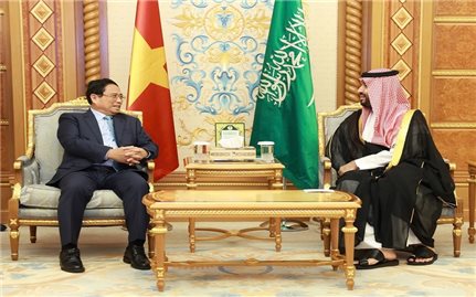 Thủ tướng Phạm Minh Chính hội đàm với Hoàng Thái tử, Thủ tướng Saudi Arabia