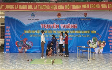 Nỗ lực giảm thiểu tình trạng tảo hôn ở Con Cuông: Tập trung các hoạt động nâng cao nhận thức để giảm thiểu tảo hôn (Bài 2)