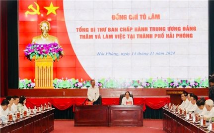 Tổng Bí thư Tô Lâm: Hải Phòng cần có tầm nhìn và giải pháp đột phá để sớm trở thành thành phố phát triển hàng đầu châu Á và thế giới