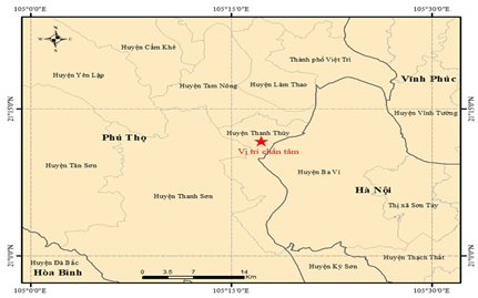 Phú Thọ xảy ra trận động đất mạnh, Hà Nội nhiều nơi cảm nhận sự rung lắc