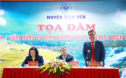Tọa đàm phát triển du lịch cộng đồng huyện vùng cao Tiên Yên