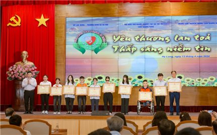 Quảng Ninh: Hơn 8,6 tỷ đồng ủng hộ người khuyết tật và trẻ mồ côi