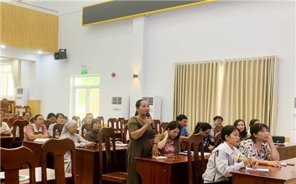 Khánh Hòa: Tổ chức Hội nghị tập huấn giảng viên nguồn cấp huyện về Dự án 8