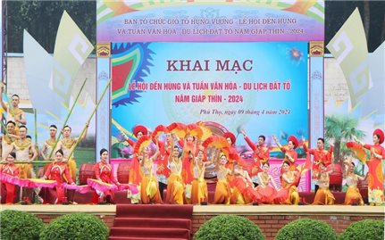 Khai mạc Lễ hội Đền Hùng và Tuần Văn hóa - Du lịch Đất Tổ năm Giáp Thìn 2024