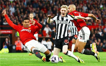 Ngoại hạng Anh: Chiến thắng sát nút Newcastle, Man United chấm dứt mạch trận tồi tệ