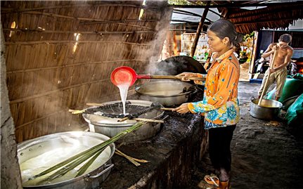 Mùa nấu đường thốt nốt của đồng bào Khmer vùng Bảy Núi