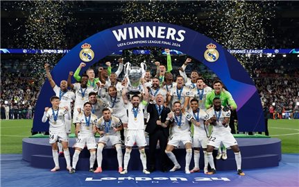 Real Madrid lần thứ 15 lên ngôi vương Champions League