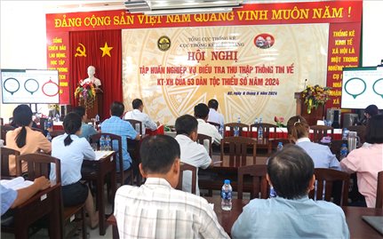 Kiên Giang: Hội nghị tập huấn Điều tra, thu thập thông tin về thực trạng kinh tế - xã hội của 53 DTTS năm 2024