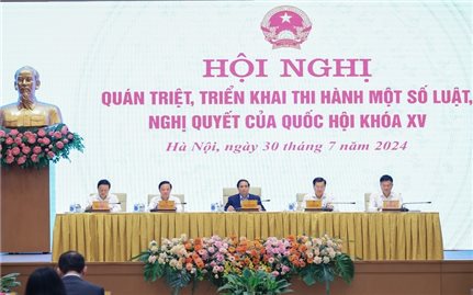 Chính phủ tổ chức Hội nghị quán triệt, triển khai một số luật, nghị quyết của Quốc hội khoá XV