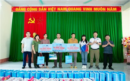 Hà Giang: Chia sẻ yêu thương cho người dân bị thiệt hại bởi thiên tai tại huyện Bắc Quang