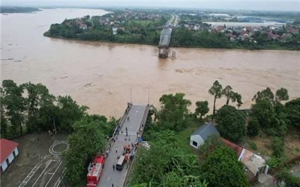 Sơ bộ xác định phương tiện gặp nạn vụ sập cầu Phong Châu