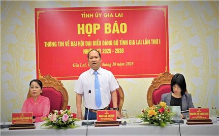 Gia Lai: Thông tin về Đại hội Đảng bộ tỉnh lần thứ I nhiệm kỳ 2025-2030