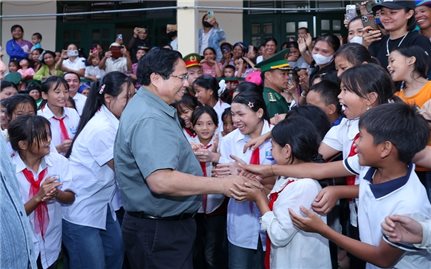 Thủ tướng dự lễ khởi công ngôi trường tại xã vùng núi cao biên giới Thanh Hóa