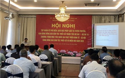 Gia Lai: Hội nghị nâng cao kiến thức về phổ biến, giáo dục pháp luật và tuyên truyền, vận động đồng bào DTTS