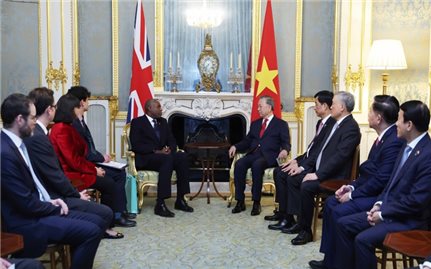 Tổng Bí thư Tô Lâm gặp Phó Thủ tướng Anh David Lammy