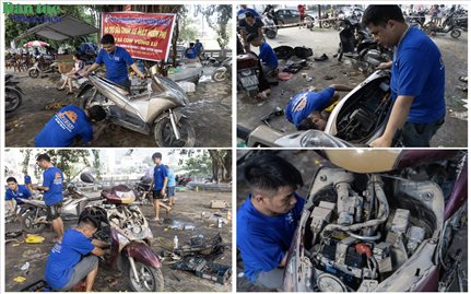 Ngập sâu nhiều ngày, xe máy ở Tuyên Quang bỗng nổ máy trở lại nhờ điều đặc biệt này