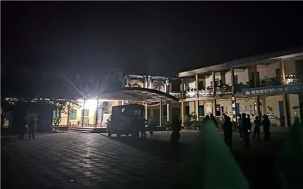 Cháy trường mầm non ở xã Thác Bà, nghi có nạn nhân tử vong