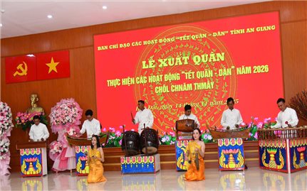 Phát huy quyền thụ hưởng văn hóa của đồng bào Khmer qua chương trình “Tết Quân – Dân” ở Hòn Đất