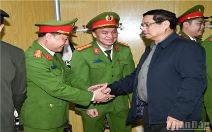 Thủ tướng Phạm Minh Chính thăm Công an xã, Trạm Y tế xã Yên Khương ở Thanh Hóa