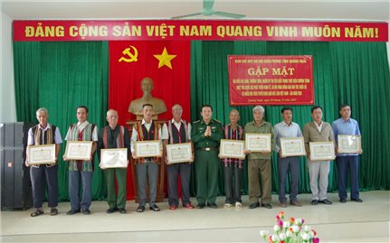 Quảng Ngãi: Gặp mặt, biểu dương già làng, trưởng thôn, Người có uy tín ở khu vực biên giới Việt Nam - Lào