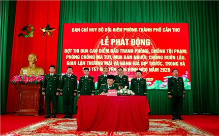 Bộ đội Biên phòng TP. Cần Thơ phát động thi đua cao điểm giữ vững an ninh, trật tự vùng biên giới biển