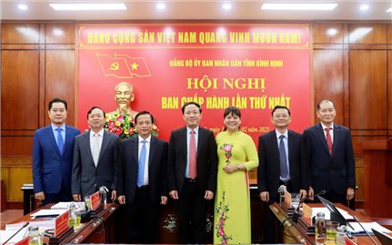 Hội nghị lần thứ nhất Ban Chấp hành Đảng bộ UBND tỉnh Bình Định nhiệm kỳ 2020 - 2025