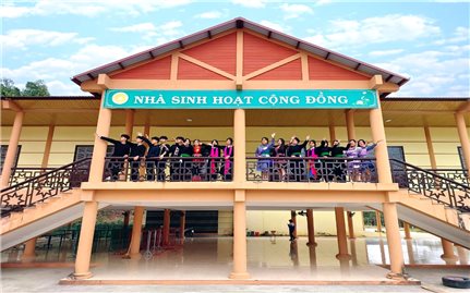 Nhà sinh hoạt văn hóa cộng đồng: Sân chơi bổ ích trong trường nội trú vùng cao