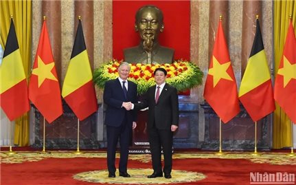 Chủ tịch nước Lương Cường: Mở ra một trang mới cho quan hệ hữu nghị Việt Nam-Bỉ