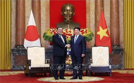 Chủ tịch nước Lương Cường tiếp Thủ tướng Nhật Bản