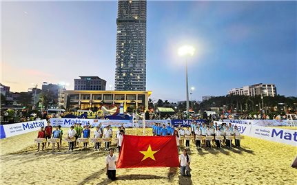 Bình Định: Khai mạc Giải bóng chuyền bãi biển mở rộng năm 2025