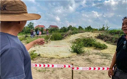 Đồng Xuân (Phú Yên): Xuất hiện tình trạng phun trào bùn nước bất thường