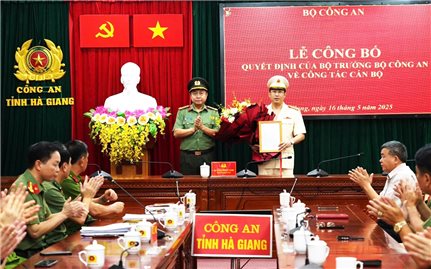 Hà Giang: Bí thư Huyện ủy Bắc Quang làm Phó Giám đốc Công an tỉnh Hà Giang