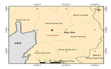 Động đất mạnh 5.0 độ richter, tâm chấn tại Mường Chà (Điện Biên)