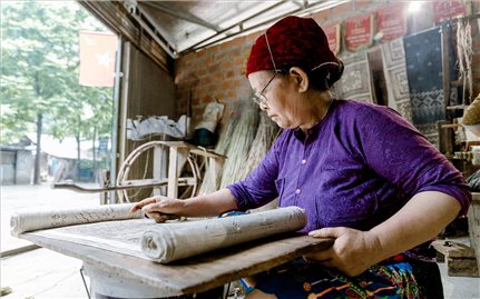 Sắc hoa thổ cẩm trên 